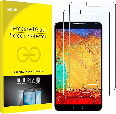 JETech Screen Protector for Samsung Galaxy Note 3, Tempered Glass Film, 2-Pack