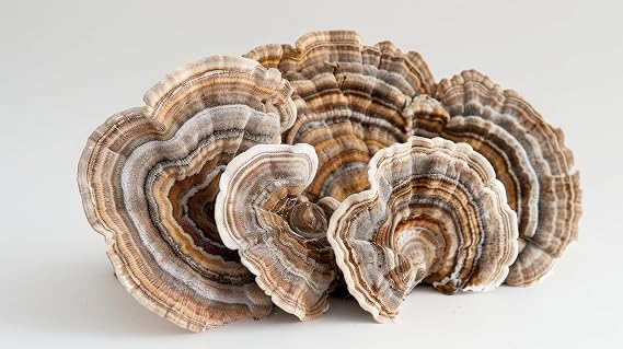 Turkey Tail Mushroom Whole Dried Organic - Polyporus Vesicolor Yun Zhi - 50 Grams