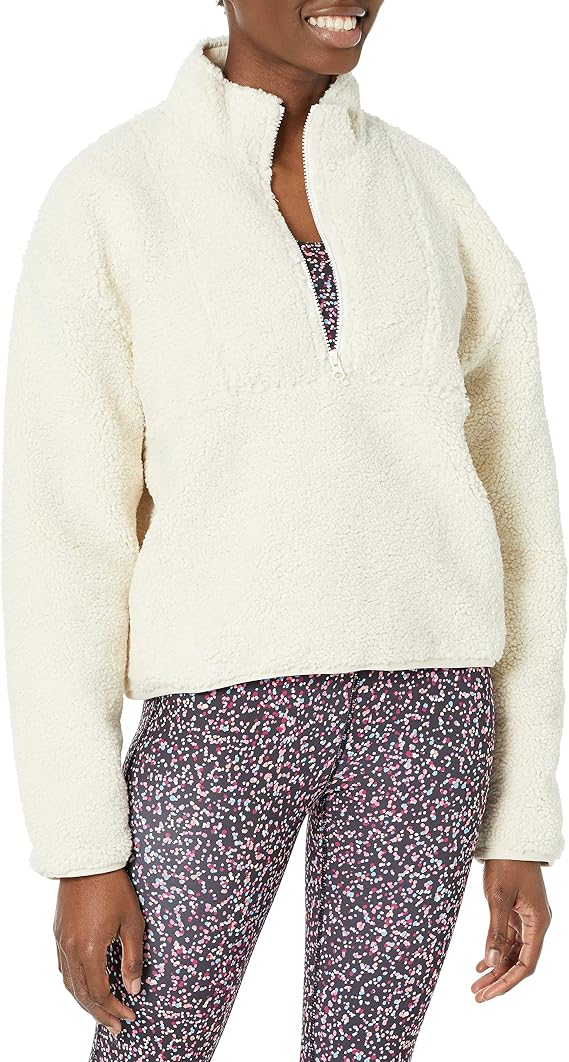 Bandier womens The Holly Half Zip Sweatshirt